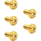 Arlen Ness Bolt Kit - Holeshot/Brake Rotor/Front - Hub Mount - Gold - 5/16"-18 x 7/8" - 5 Pack - 2401-1706  300-914