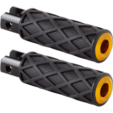 Arlen Ness Diamond Footpegs - Driver - Gold - 1620-2677  400-057