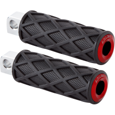Arlen Ness Diamond Footpegs - Driver - Red - 1620-2676  400-056