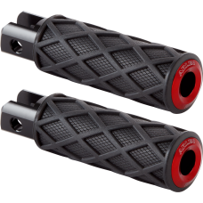Arlen Ness Diamond Footpegs - Driver - Red - 1620-2678  400-058