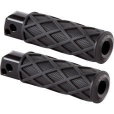 Arlen Ness Diamond Footpegs - Passenger - Black - 1620-2673  400-053