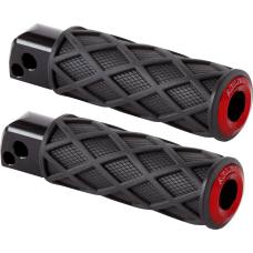 Arlen Ness Diamond Footpegs - Passenger - Red - 1620-2680  400-060