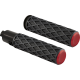Arlen Ness Diamond Grips - TBW - Red - 0630-3262  500-061