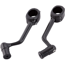 Arlen Ness Forged Highway Peg Mounts - Black - 1624-0402  400-043