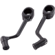Arlen Ness Forged Highway Peg Mounts - Black - 1624-0402  400-043