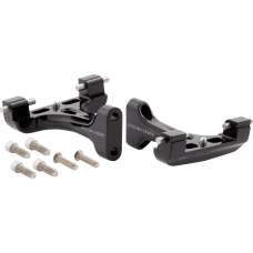 Arlen Ness Forged Passenger Floorboard Mounts - All Black - 1621-1172  410-032