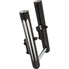 Arlen Ness Fork Legs - Black - Deep Cut - Dual Disc - 0403-0189  40-530