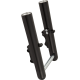 Arlen Ness Fork Legs - Black - Smooth - Dual Disc - 0403-0187  40-528