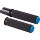 Arlen Ness Knurled Grips - TBW - Blue - 0630-3255  500-053