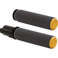 Arlen Ness Knurled Grips - TBW - Gold - 0630-3256  500-054
