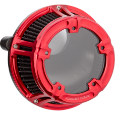 Arlen Ness Method Clear Series Air Cleaner - Red - 1010-3241  600-241