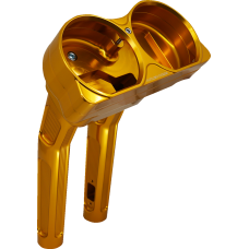 Arlen Ness Method Kickback Handlebar Riser - 10" - Gold - 0602-1484  520-046