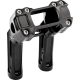 Arlen Ness Method Kickback Handlebar Riser - Softail Gauge Cut-Out - 7" - Black - 0603-1145  520-055