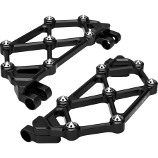 Arlen Ness Mini Diamond Floorboards - Driver - Black - FLT - 1621-1208  410-045