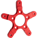 Arlen Ness Rotor Mount - Ness Wheel - Red - 1710-4581  33-106