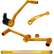 Arlen Ness SpeedLiner Foot Control Kit w/ Heel/Toe Shifter - Gold - 1623-0596  420-101