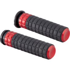 Arlen Ness SpeedLiner Grips - TBW - Red - 0630-3275  500-021