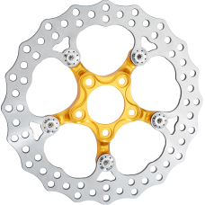 Arlen Ness Spider Rotor - 11.8" - Gold - Rear - 1710-4712  300-067