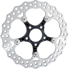 Arlen Ness Spider Rotor - 12-19/32" - Black - Front - 1710-4770  300-108