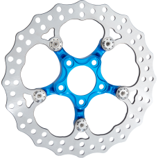 Arlen Ness Spider Rotor - 12-19/32" - Blue - Front - 1710-4771  300-109