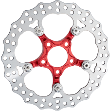 Arlen Ness Spider Rotor - 12-19/32" - Red - Front - 1710-4773  300-111
