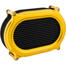 Arlen Ness Stage 2 Oval Air Cleaner Kit - Gold - 1010-3366  600-177