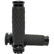 Avon Grips Diamond Contour Grips - Black - TBW - 0630-3112  DIA-65-ANO-FLY