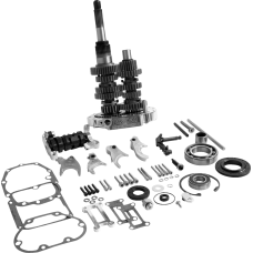 Baker Drivetrain 6-Speed Gear Set - Polished - 1103-0061  OD6-404SP-02