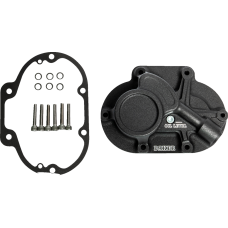 Baker Drivetrain Function-Formed Transmission Side Cover - Mechanical - Big Twin - Wrinkle Black - 1107-0729  BD-10603-A