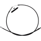 Barnett High-Efficiency Black Vinyl Clutch Cable - +8" - 0652-3006  101-30-10061-8