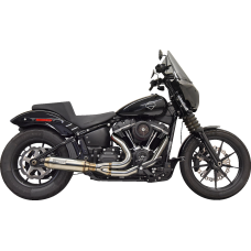 Bassani Xhaust 2-into-1 Super Bike Exhaust System with 4" Muffler - Stainless Steel - 1800-2656  1S77SS