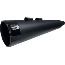 Bassani Xhaust 4-1/2" Slip-On Mufflers - Black with Black End Cap - Twin Cam Touring - 1801-1840  1F744B