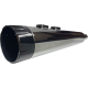 Bassani Xhaust 4-1/2" Slip-On Mufflers - Chrome with Black End Cap - Twin Cam Touring - 1801-1839  1F744