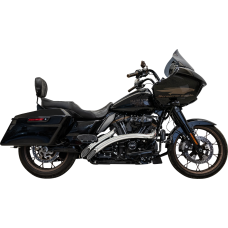Bassani Xhaust Sweeper Radial Exhaust System with Heat Shields - Chrome - 1800-2659  1F21F