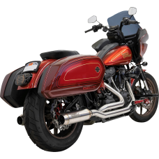 Bassani Xhaust True Dual Performance Exhaust System with 4" Muffler - Stainless Steel - 1800-2657  1S97SS