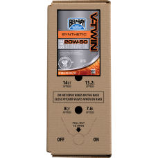 Bel-Ray V-Twin Synthetic Oil - 20W-50 - 6 U.S. gal. - Bag-In-Box - 3601-0940 303133150033