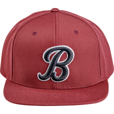 Biltwell Script B Hat - Maroon - 2501-4329  8002-4040-00