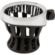 Ciro Drink Holder - Gen 2 - Chrome - Passenger - Black Mount - 0636-0587 55422