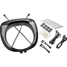 Ciro Headlight Bezel - Fang® - Chieftain - Black - 2001-2919 46206