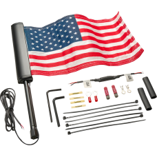 Ciro LED Flagpole - U.S. Flag - Black - 0521-2073 70610