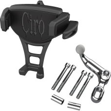 Ciro Phone Holder - Constrictor - Black - Chrome Offset Perch Mount - 0636-0570 50350