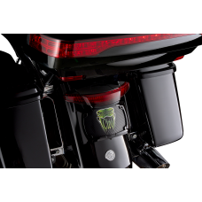 Ciro Taillight/License Plate Mount - Red Lens - Black - 2010-1510 40474