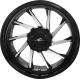 Coastal Moto Wheel - Hurricane 3D - Rear Right - Black/Chrome - 18" - Trike - 0202-2230  3D-HURR-187T-BC