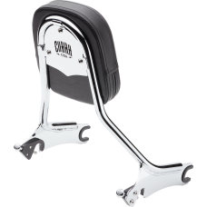 Cobra Backrest - Tall - Chrome - Chieftain - 1501-0747  502-2005