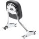 Cobra Backrest - Tall - Chrome - Chieftain - 1501-0747  502-2005