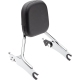 Cobra Detachable Backrest - Chrome - Short - Chieftain - 1501-0753  502-2205