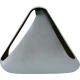 Custom Dynamics Fender 3-Hole Cover - Rear - Chrome - 2030-2356  CD-ELIM-TRI-C
