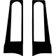 Custom Dynamics Fender Support Bolt Covers - Black - 2040-3199  CD-FILL-COV-B