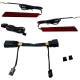 Custom Dynamics LED Latch Lights - Saddlebag - Red Lens - 2040-3232  CD-LATCH-23-R