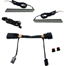 Custom Dynamics LED Latch Lights - Saddlebag - Smoke Lens - 2040-3234  CD-LATCH-23-S